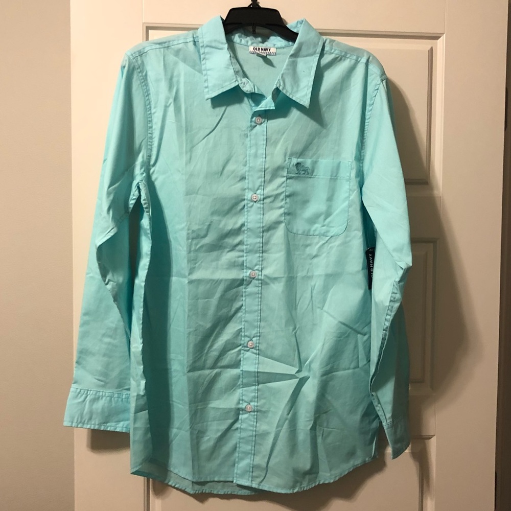 Boys long sleeve button down shirt